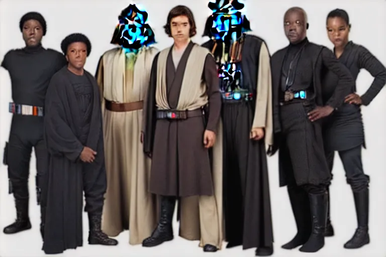 Image similar to all black cast star wars