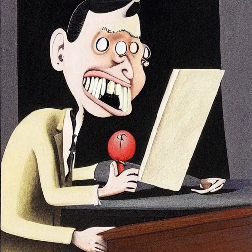 Image similar to a character by Charles Addams