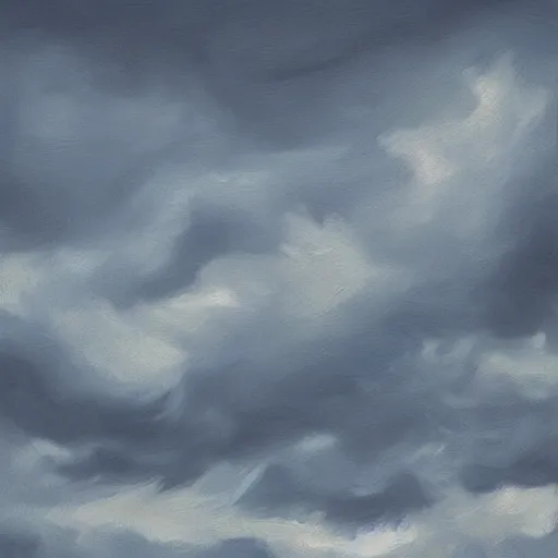 Prompt: “small town cloudy sky realistic panting”