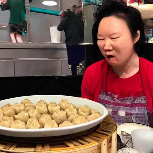 Image similar to dumplings eats dumplings