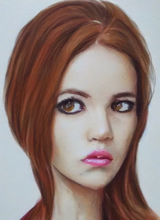 Image similar to Female face portrait. Reddit.com/r/Art