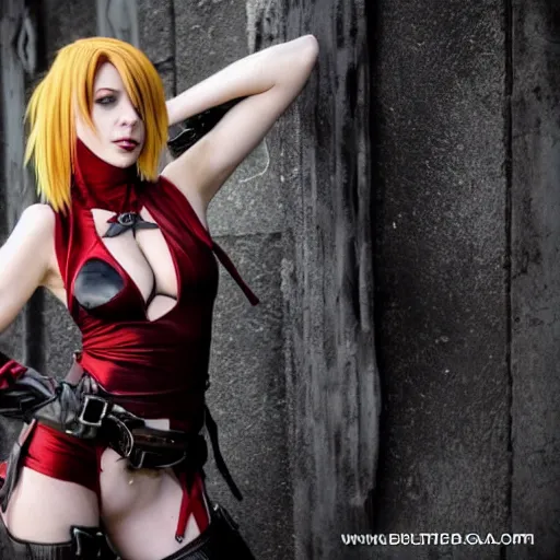 Image similar to rayne from bloodrayne cosplay, photography