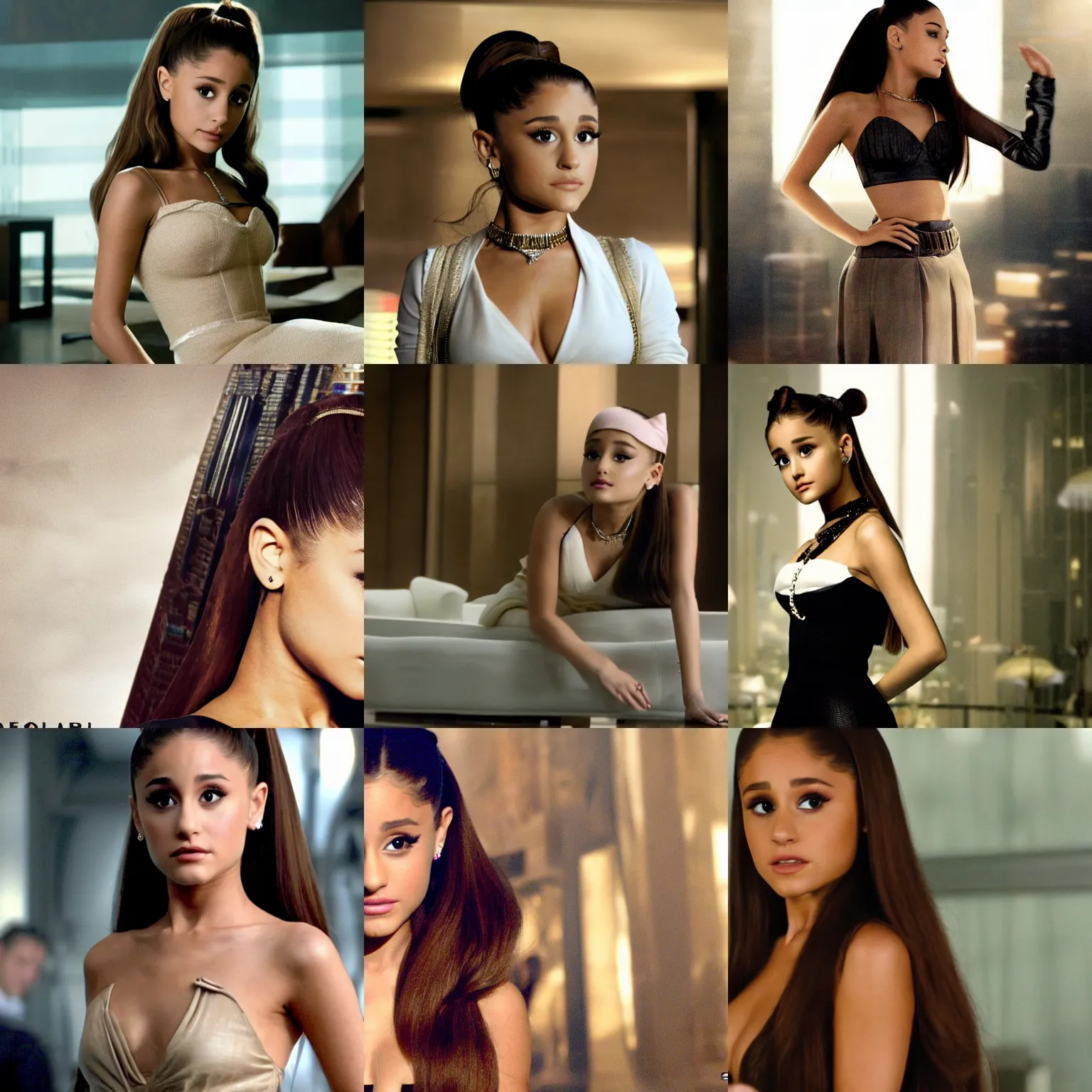 Prompt: Ariana Grande in the movie Inception, uhd, picture, high res, full hd