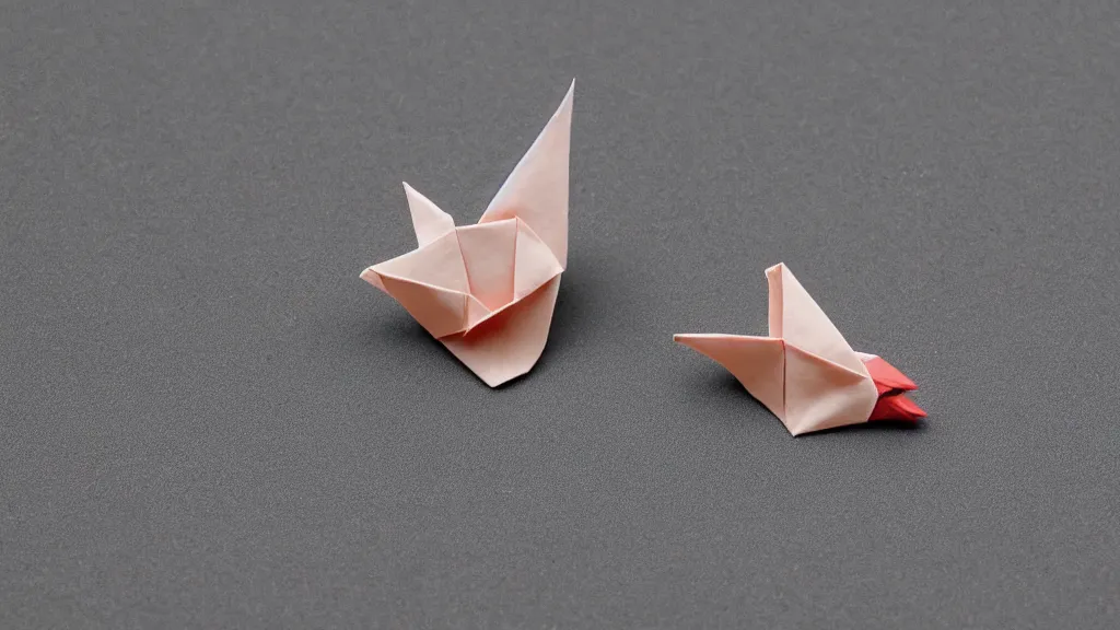 Prompt: an Origami of a bird