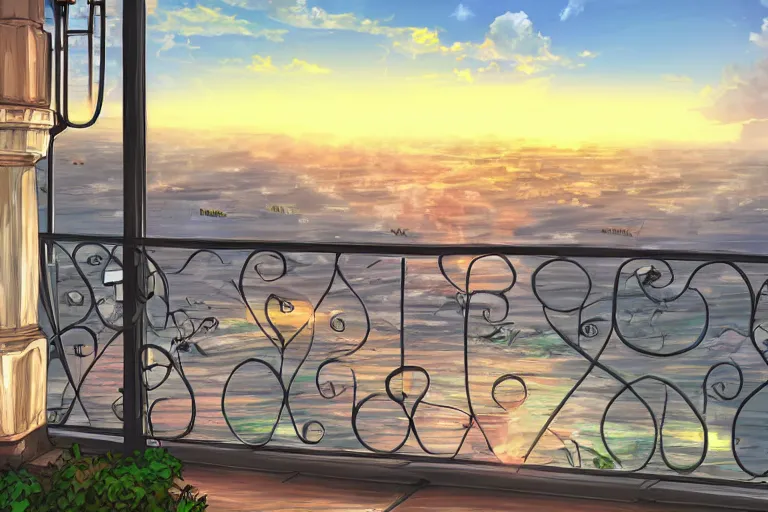 HD wallpaper: anime balconies rooftops | Wallpaper Flare