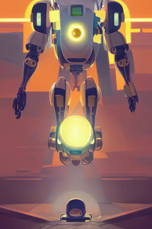 Image similar to metabots medabots medarotto medarot robot minimalist comics, behance hd by jesper ejsing, by rhads, makoto shinkai and lois van baarle, ilya kuvshinov, rossdraws global illumination ray tracing hdr radiating a glowing aura