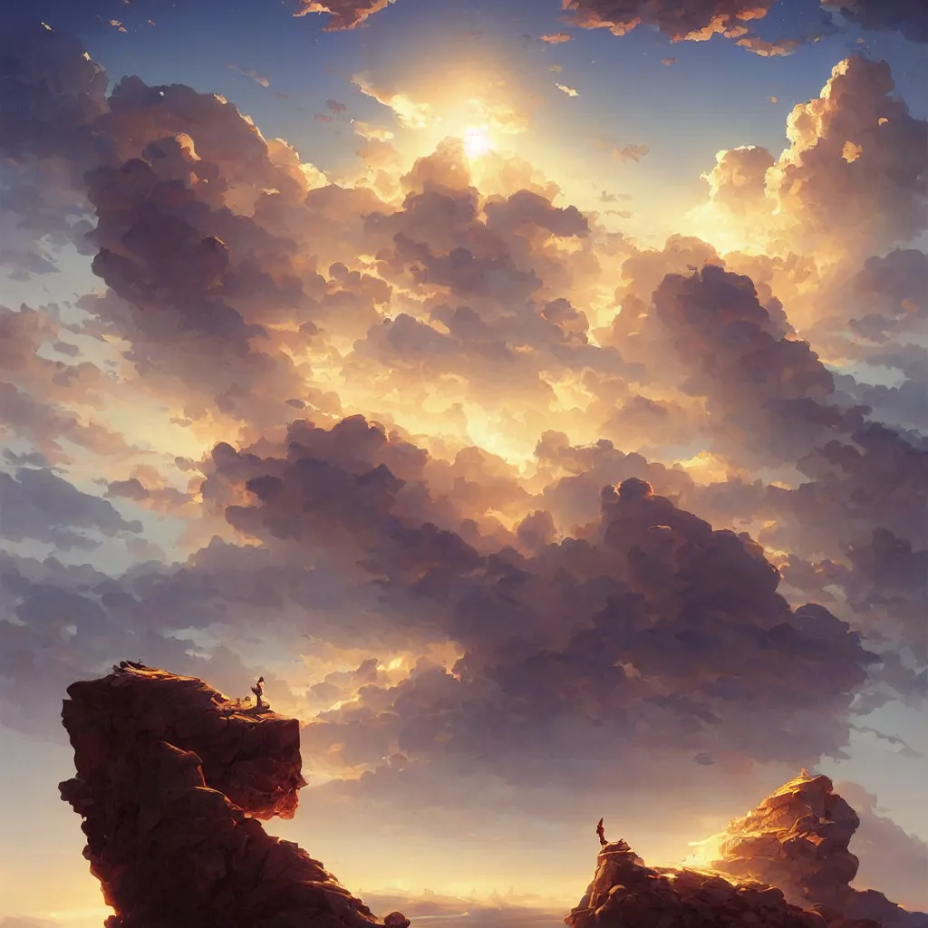 Image similar to a sending down [ of the revelation ] from him who created the earth and the lofty heavens, overdetailed art, by greg rutkowski, by rhads, sharp focus