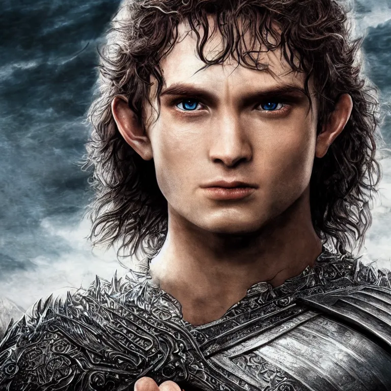 Prompt: fantasy art of a male human warrior, lord of the rings, poster, full body, realistic, sharp focus, 8 k high definition, insanely detailed, intricate, elegant, character portrait, portrait, close up, concept art