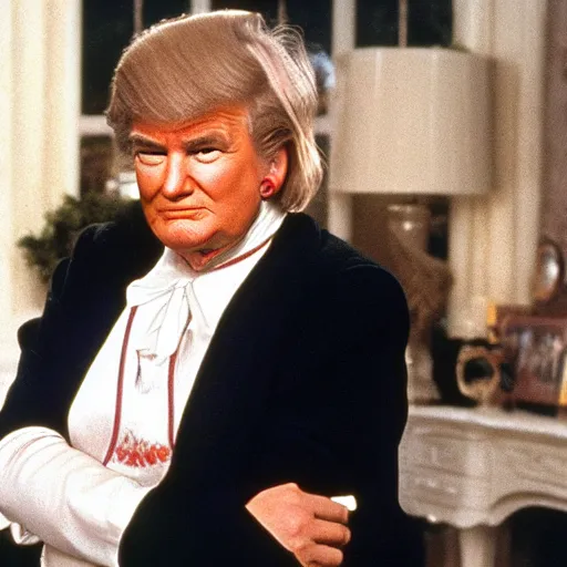 Image similar to donald trump as mrs doubtfire