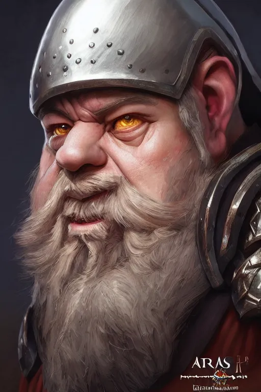 Prompt: dwarf knight portrait, highly detailed, d & d, fantasy, highly detailed, digital painting, trending on artstation, concept art, sharp focus, illustration, global illumination, ray tracing, realistic shaded, art by artgerm and greg rutkowski and fuji choko and viktoria gavrilenko and hoang lap