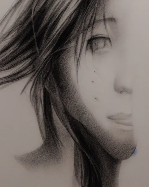 Prompt: official pencil ink drawing painting photorealistic portrait of mature attractive Hatsune miku closeup tired and angry by Alex Ross giger sorayama frank miller ishikawa ken trending on Flickr artstation cinematic backlit smoke noir technoir shot with Leica zeiss