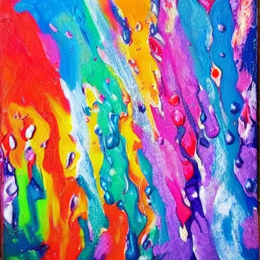 Image similar to dutch pour acrylic paint pouring pattern