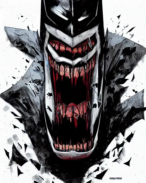 Image similar to the batman who laughs, comic strip style, dynamic lighting, fantasy concept art, trending on art station, stunning visuals, creative, cinematic, portrait, ultra detailed