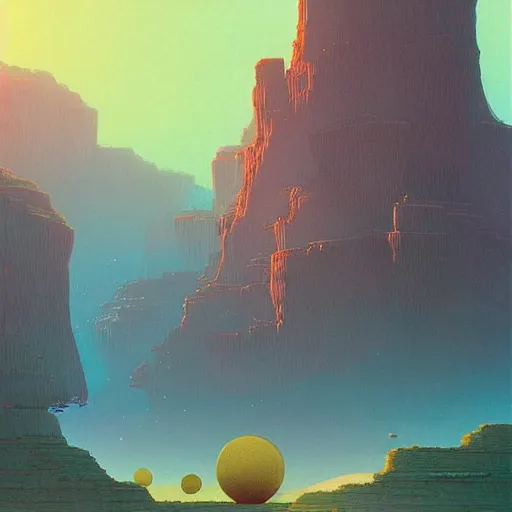 Prompt: A beautiful landscape, by Moebius and Beeple, Jorge jacinto