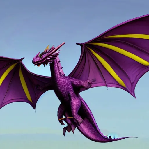 Image similar to a purple dragon sitting on the top of an aeroplane