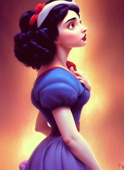 Prompt: disney snow white ( ( ana de armas ) ), dreamscape, sultry, cute, adorable, girl, masterpiece, intricate, elegant, highly detailed, my rendition, digital painting, artstation, concept art, smooth, sharp focus, illustration, art by greg rutkowski and uang guangjian and gil elvgren and sachin teng, symmetry!!