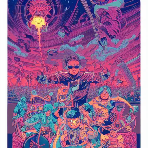 Image similar to hyper crush band, by josan gonzales and dan mumford