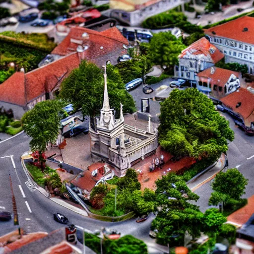 Image similar to tilt shift photo