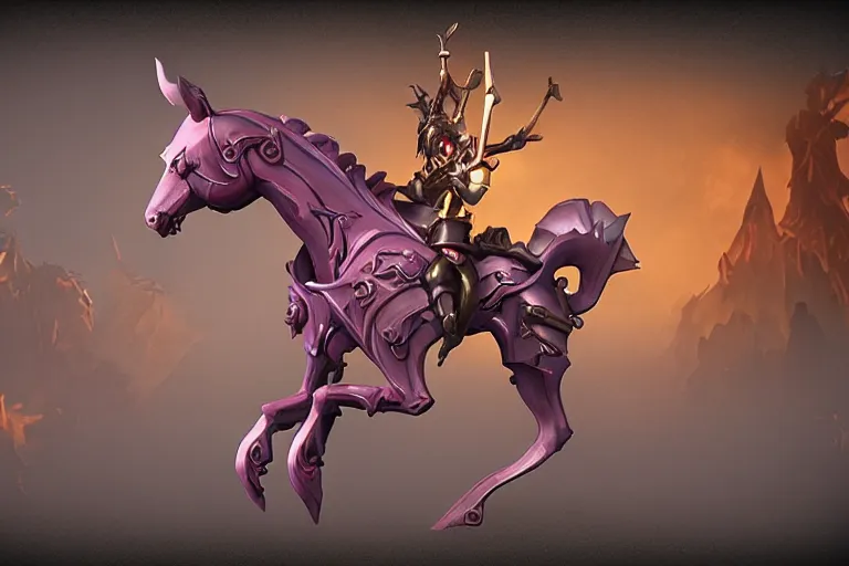 Image similar to 3d sculpt of an evil undead carousel horse, artstaton, League of Legends, overwatch, digital illustration, dark souls, lord of the rings