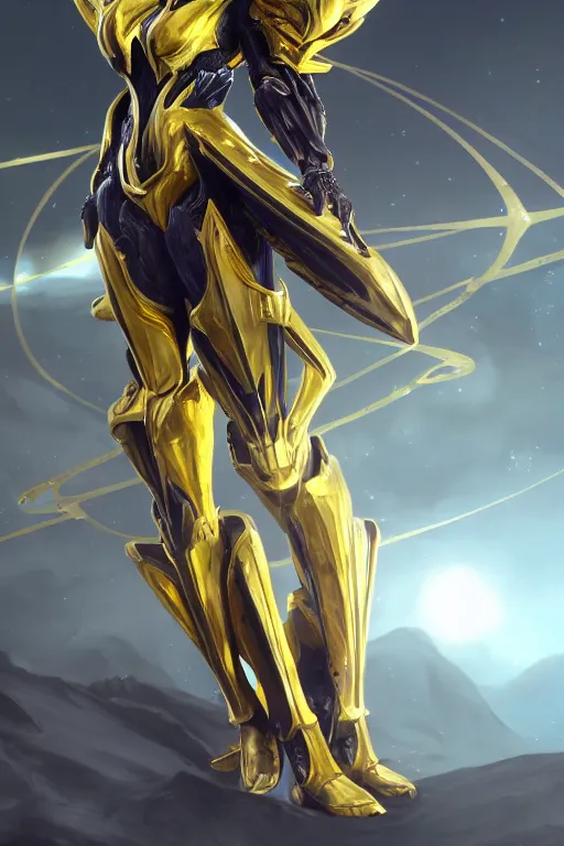 Prompt: galactic hyperdetailed elegant beautiful stunning giantess saryn prime anthropomorphic mecha female dragon goddess, sharp spines, sharp metal ears, sleek yellow eyes, smooth gold skin, smooth gold armor, bigger than galaxy, epic proportions, epic scale, epic size, warframe destiny fanart, furry, dragon art, goddess, giantess, furaffinity, octane render