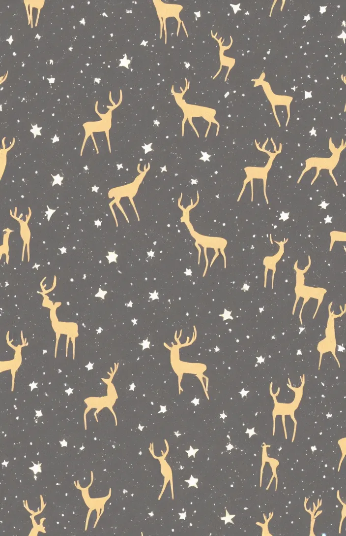 Prompt: deer in the stars in the style of AnnaDittman