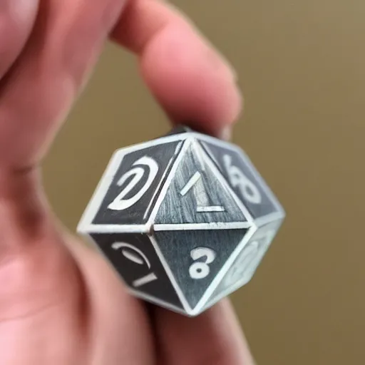 Image similar to The Eye of Sauron trapped inside a D20