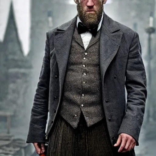 Image similar to dumbledore played by jason statham