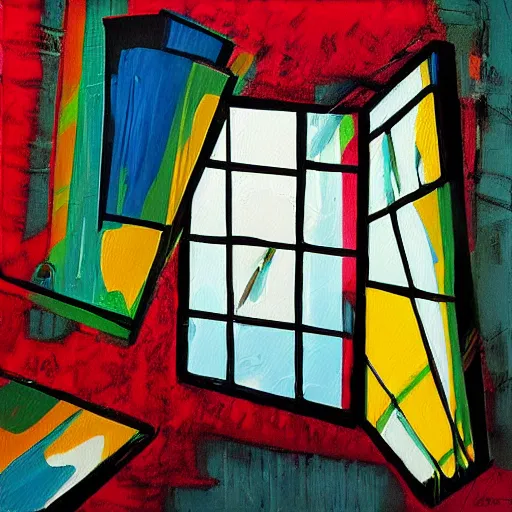 Image similar to a painting of a smartphone window by florin ciulache, neo - pop art