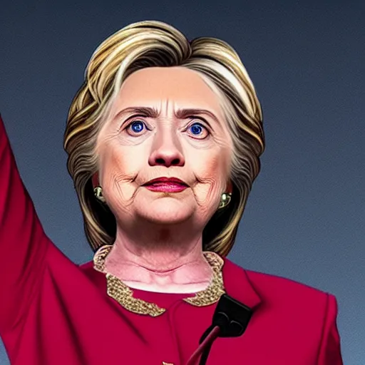 Image similar to hillary clinton as thanos