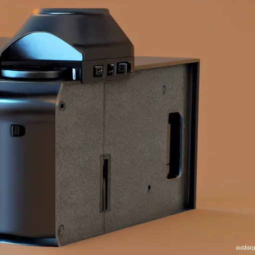 Prompt: a darth veder mirrorless camera, 3 d render