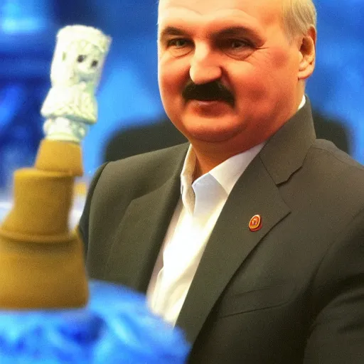 Image similar to Alexander Lukashenko as a genie