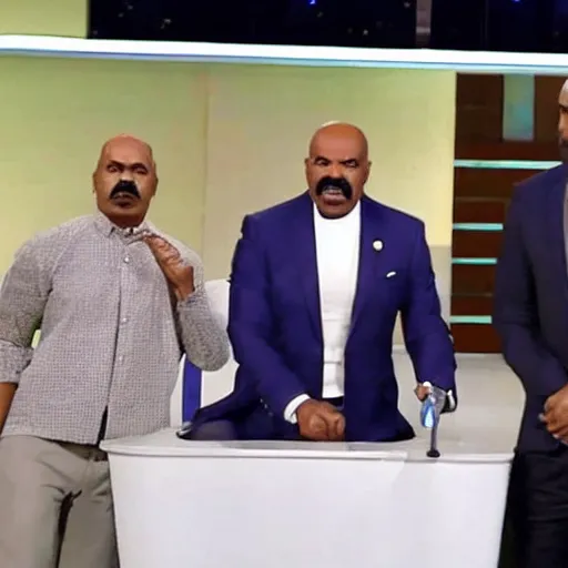 Prompt: FBI arresting Steve harvey