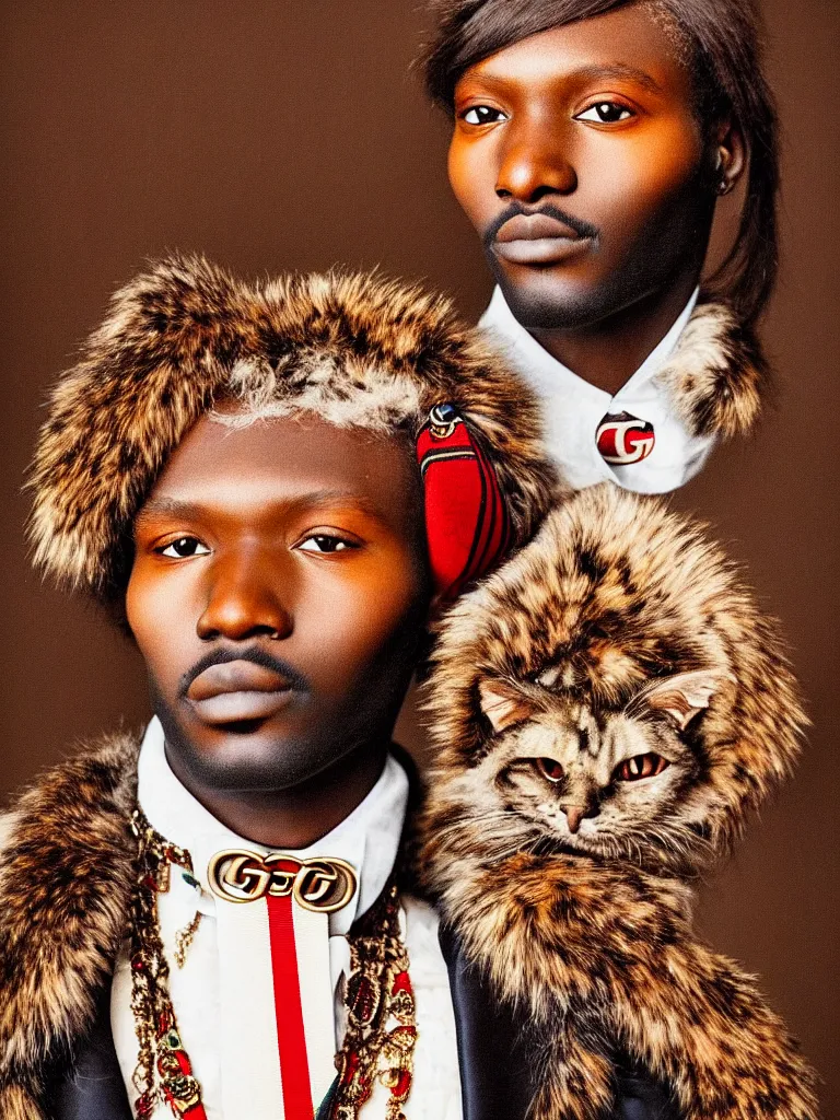 Image similar to a very beautiful portrait of gucci, highly detailed, intricate, photography