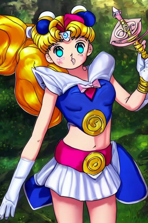 Image similar to Sailor Moon as a League of Legends Champion