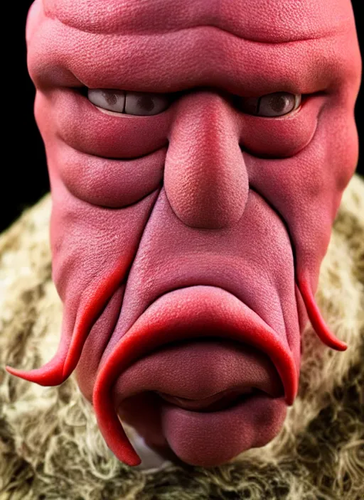 Image similar to 3 0 0 0 ( dr. john a. zoidberg ), portrait photography feroflex photorealistic studio lighting ektachrome detailed intricate face details, ultradetails, beautiful face