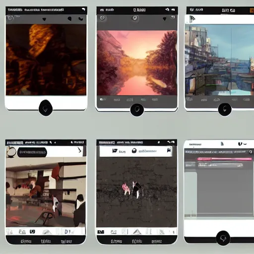 Prompt: “AI video mobile editor, concept art”