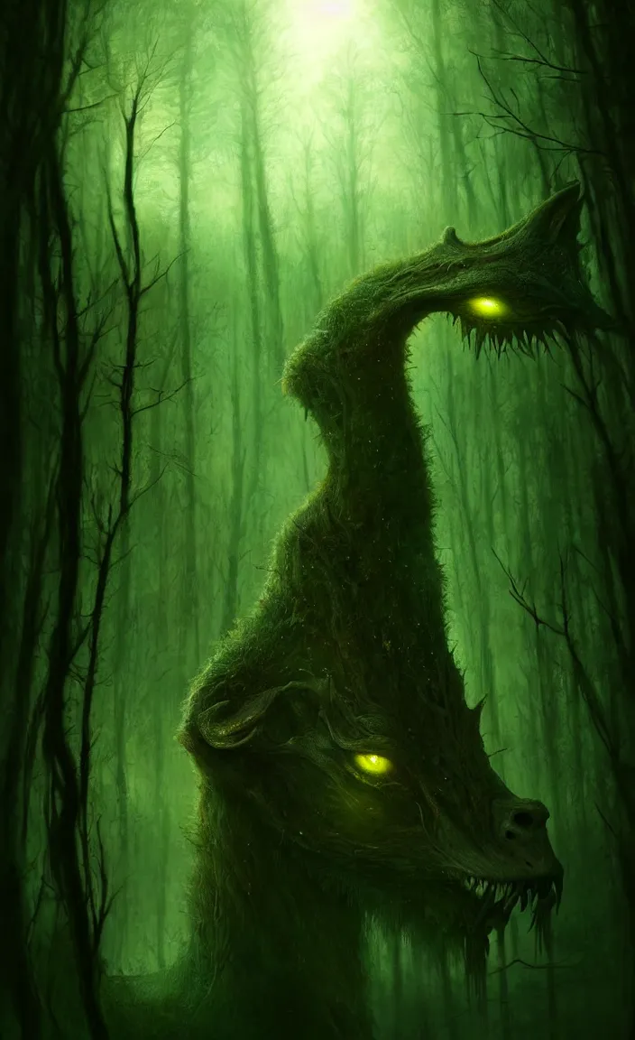 Image similar to epic professional digital art of hungry eyes, ambient green light, painted, mysterious, closeup cinematic boreal scene, eerie, mythic, detailed, intricate, grand, leesha hannigan, wayne haag, reyna rochin, ignacio fernandez rios, mark ryden, van herpen, artstation, cgsociety, epic, stunning, gorgeous, wow wow detail