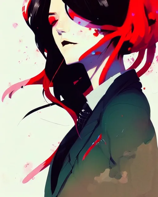 Prompt: a ultradetailed beautiful panting of a stylish mafia girl, by conrad roset, greg rutkowski and makoto shinkai, trending on artstation