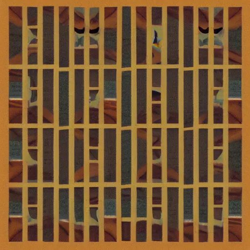 Image similar to modernism flooded salmon 5 x 5 grid