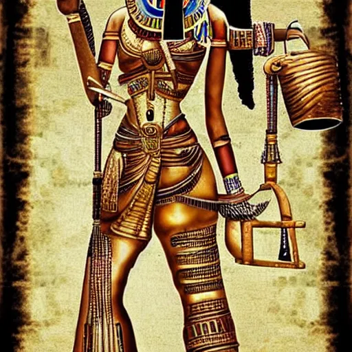 Prompt: steampunk ancient egyptian