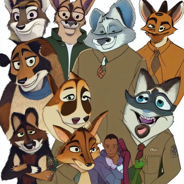 Image similar to furry in the style of zootopia