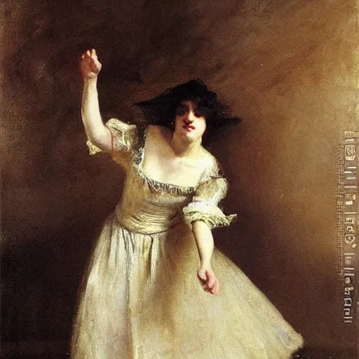 Image similar to a young woman dancing by alfred stevens