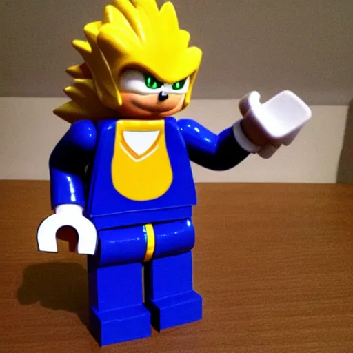 Image similar to sonic lego figure