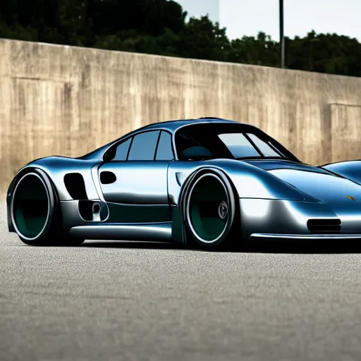 Image similar to porsche 959 from the future. hypercar. photo realistic 35mm Khyzyl Saleem