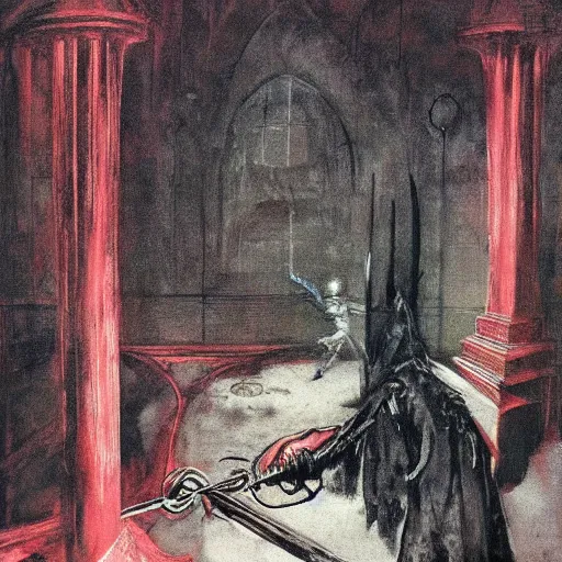 Prompt: bloodborne by francis bacon