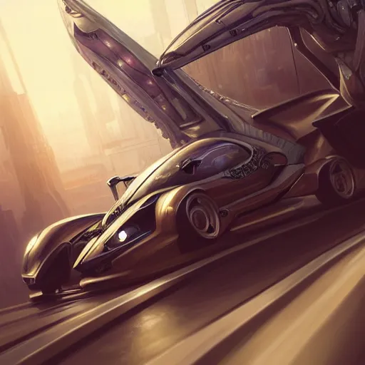 Prompt: Ultra realistic illustration of Futuristic Race Car cyberpunk, sci-fi, fantasy, intricate, elegant, highly detailed, digital painting, artstation, concept art, smooth, sharp focus, illustration, dramatic lighting, art by artgerm and greg rutkowski and alphonse mucha