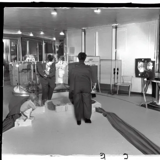 Image similar to footage of the dream experiment ( 1 9 5 0 s )