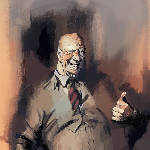 Prompt: bill murry telling the world to go f itself, with an ironic smile, digital art, rossdraws, artstation, by pablo picasso, by james gurney, by craig mullins