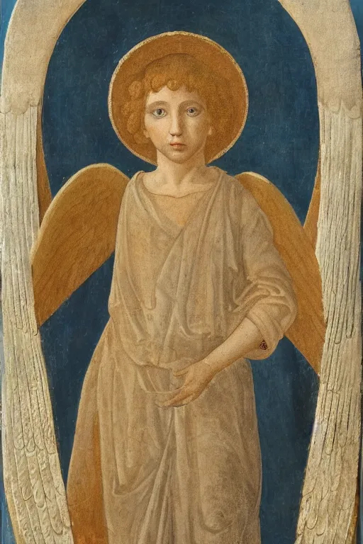 Prompt: portrait of male angel from heaven