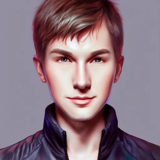 Prompt: Linus from LinusTechTips, elegant, ultra highly detailed, digital painting, smooth, sharp focus, artstation, pixiv, art by Ina Wong, Bo Chen, artgerm, rossdraws, sakimichan